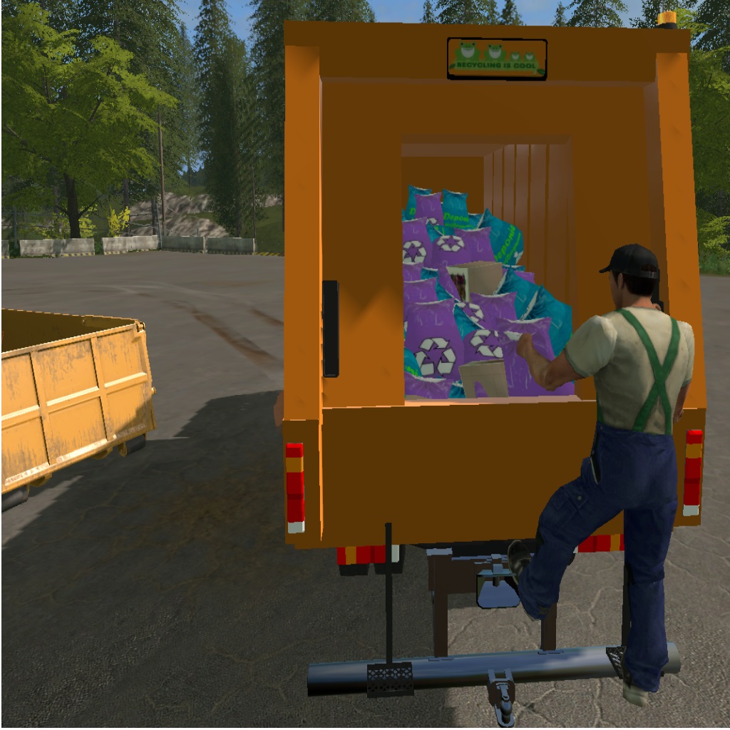 Muellwagen auf der HofBergmann_reloaded Map