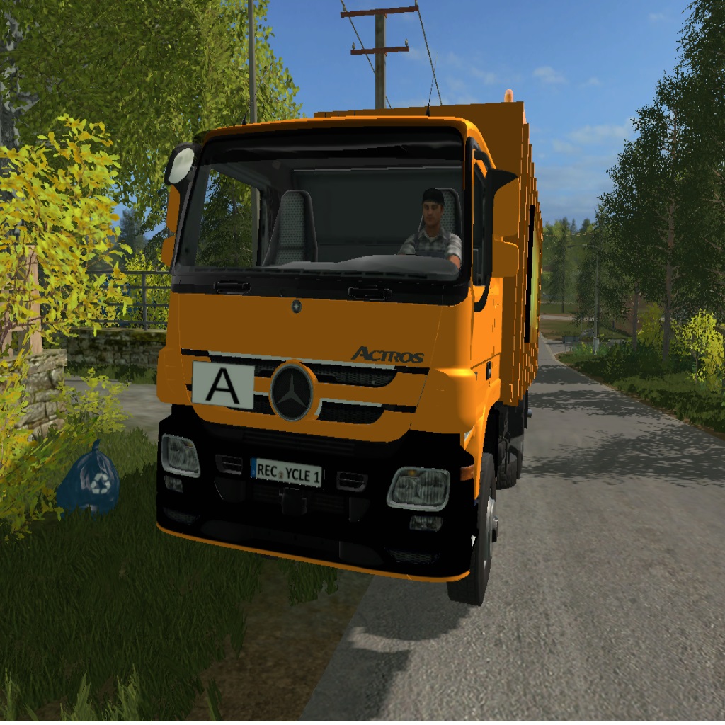 Muellwagen auf der HofBergmann_reloaded Map