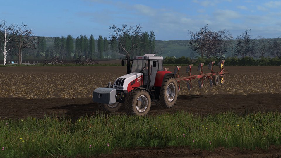 SteyrCVT170 am Acker