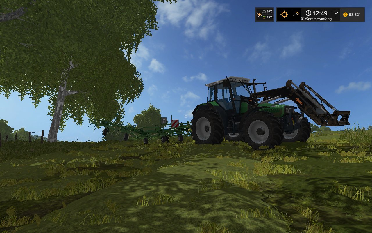 Miten in der Gras ernte