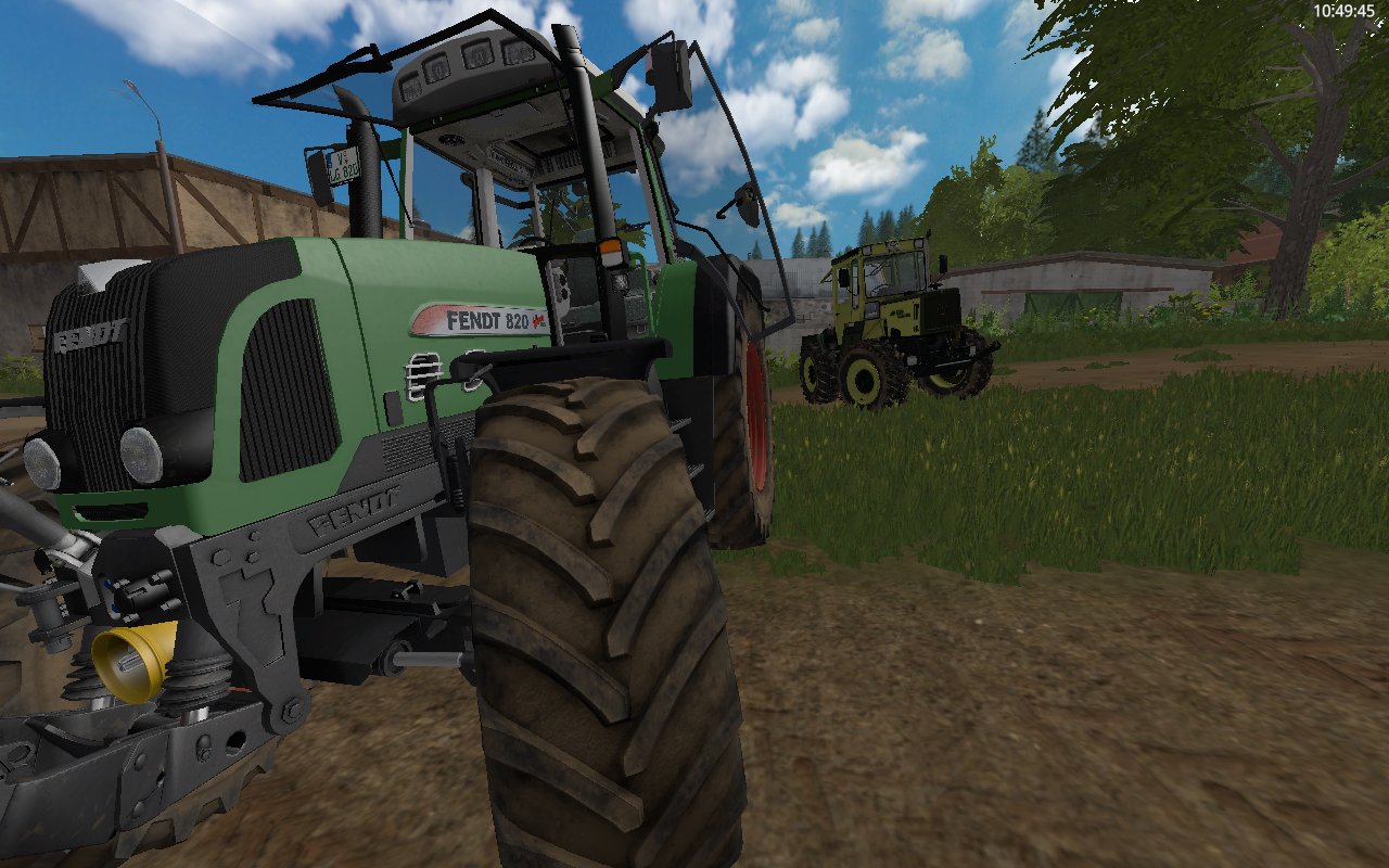 Fendt 820 TMS Vario und MB Trac 900 Turbo