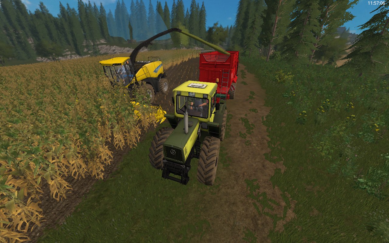 Mais abfahren mit dem MB Trac 1800