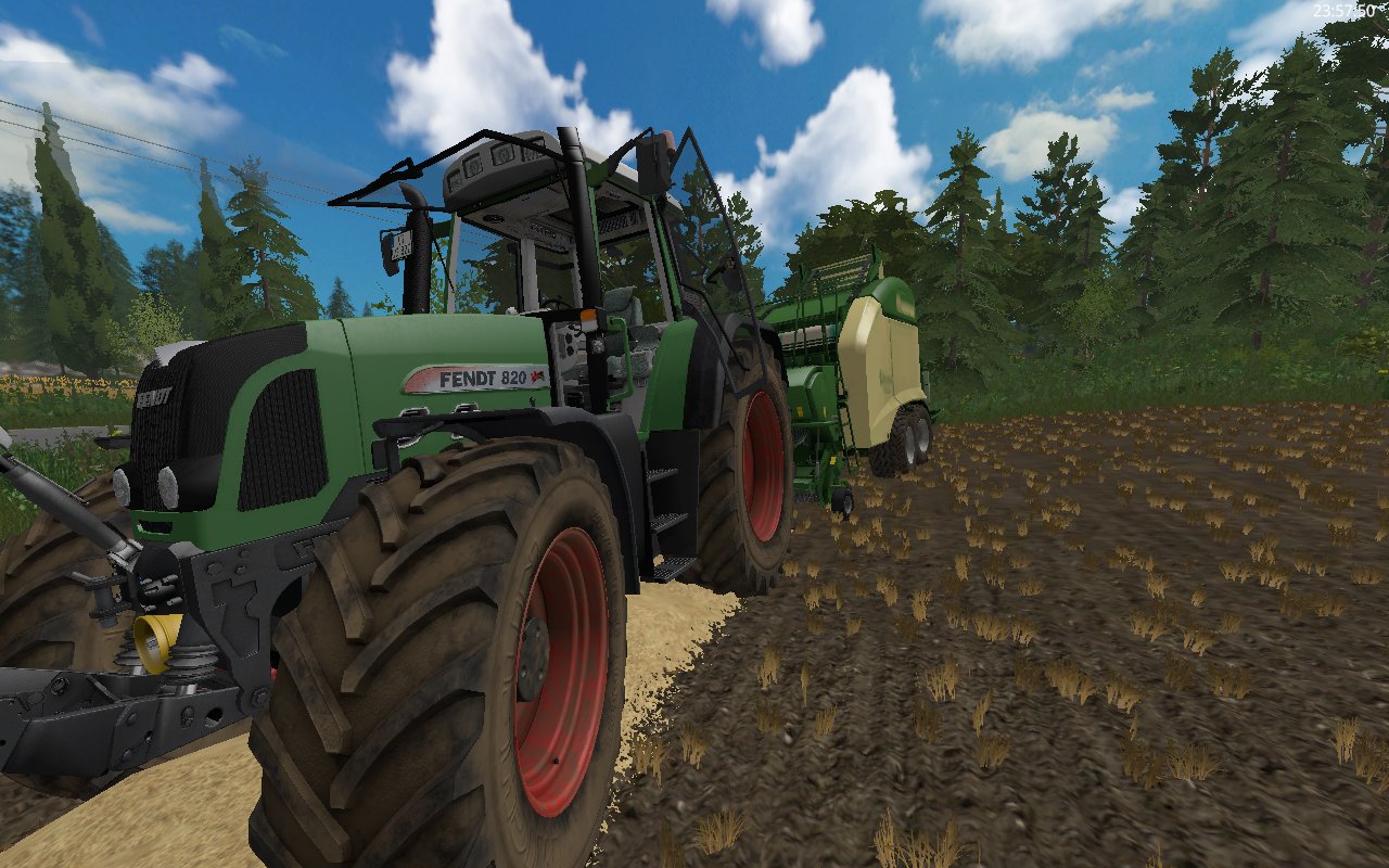 Fendt 820 Vario TMS und Krone Ultima