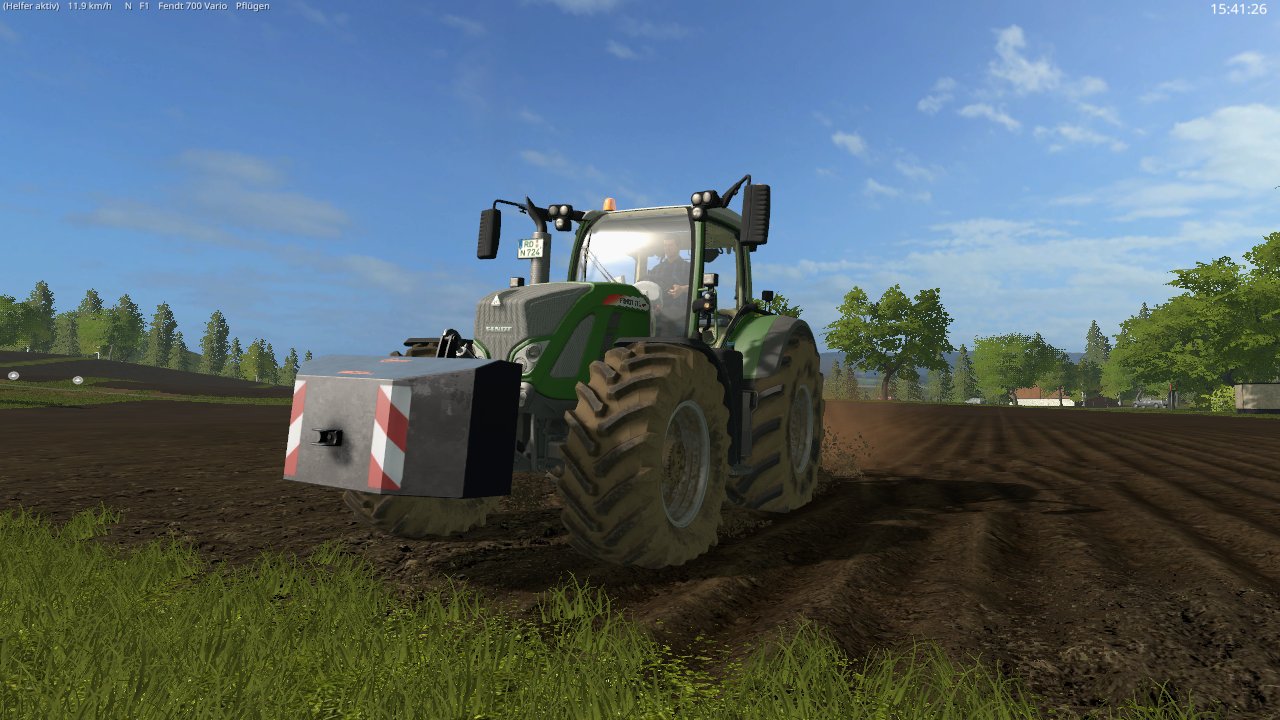 Fendt beim Pflügen