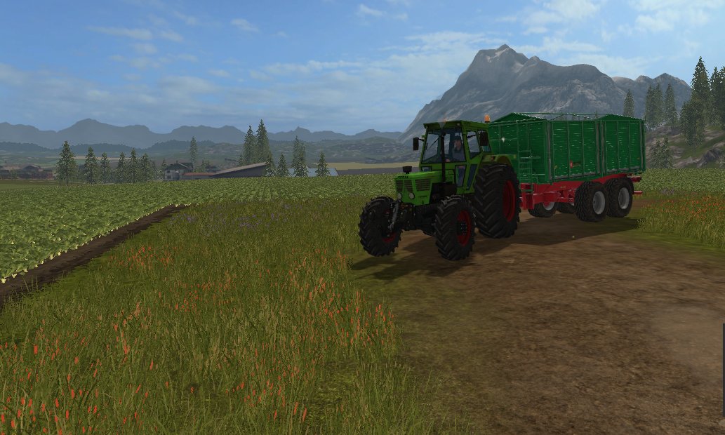 Mit dem Deutz 13006 am Hackschnitzel fahren