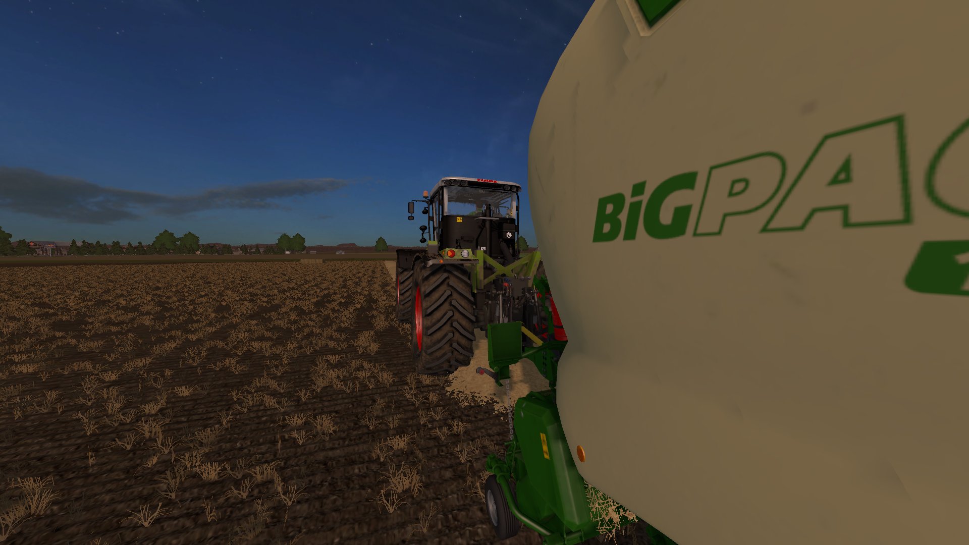 Während der Arbeit mit der Krone BigPack...