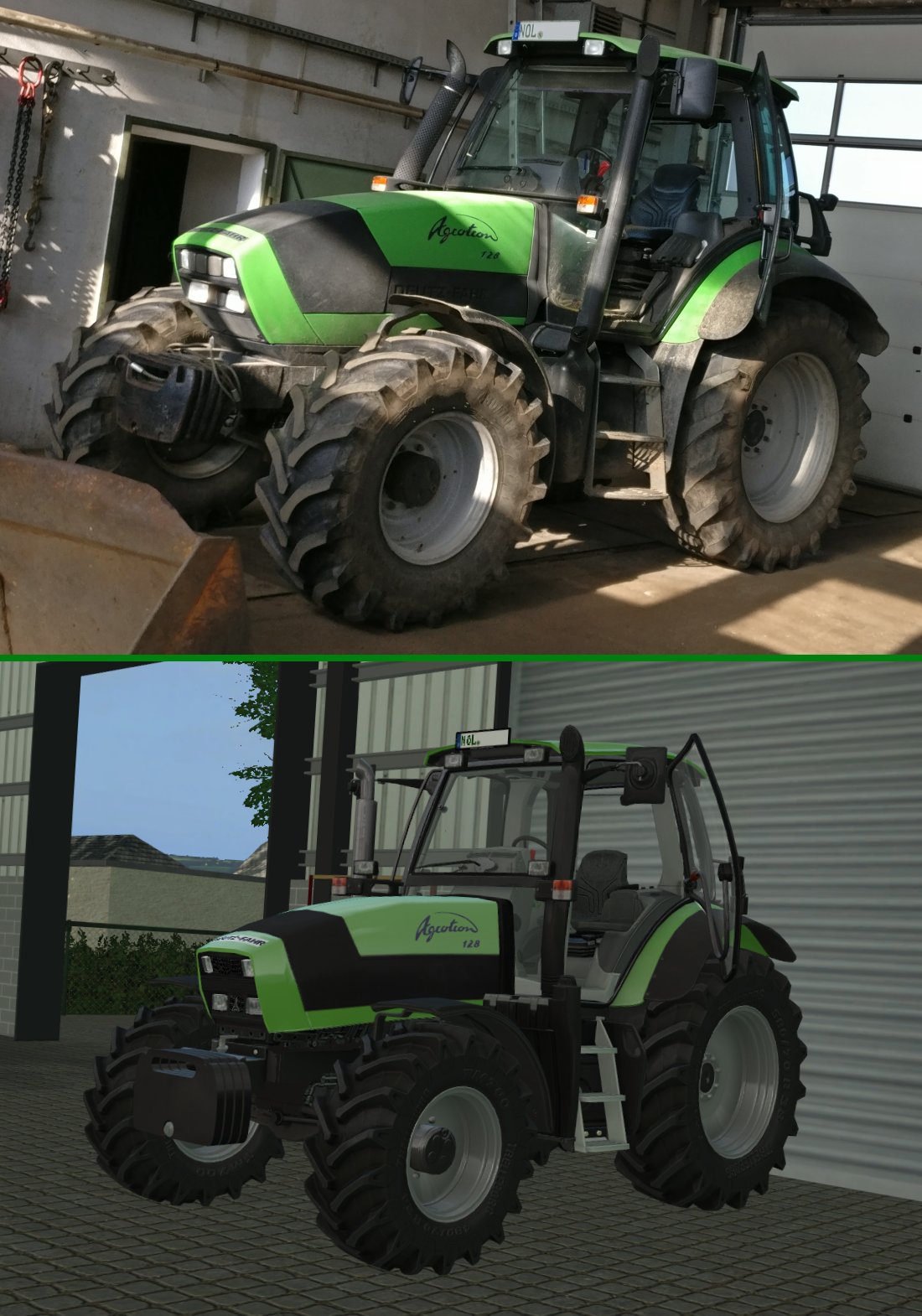 Agrotron 128 - LS vs Real