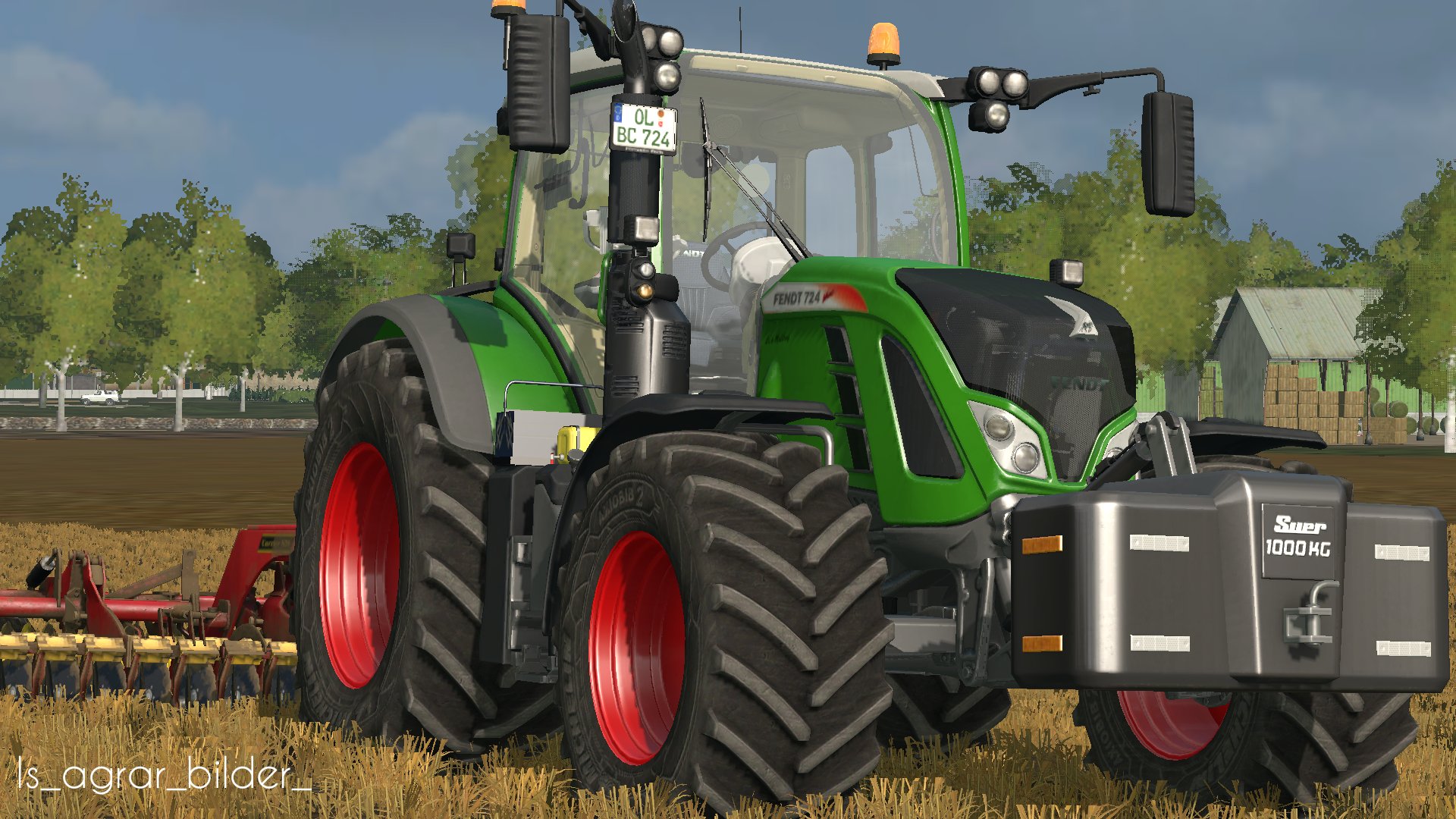 Fendt 724 am grubbern