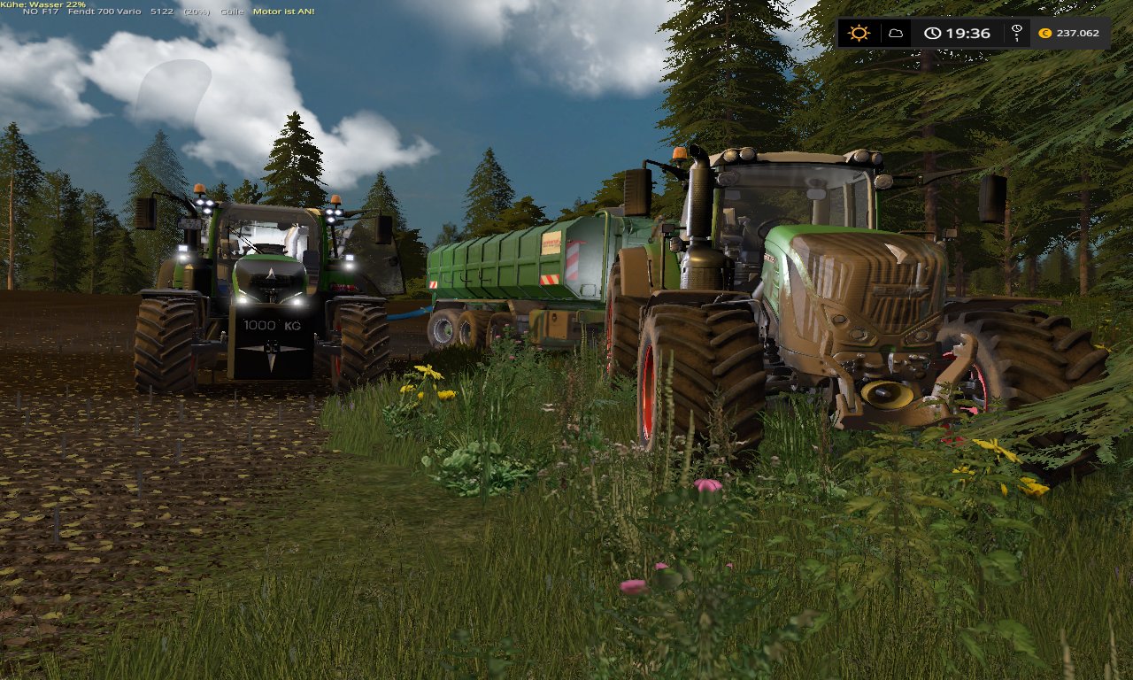 Gülle Nachfüllen mit dem Schlauchsystem und Universal Zubringer mit Fendt 939
