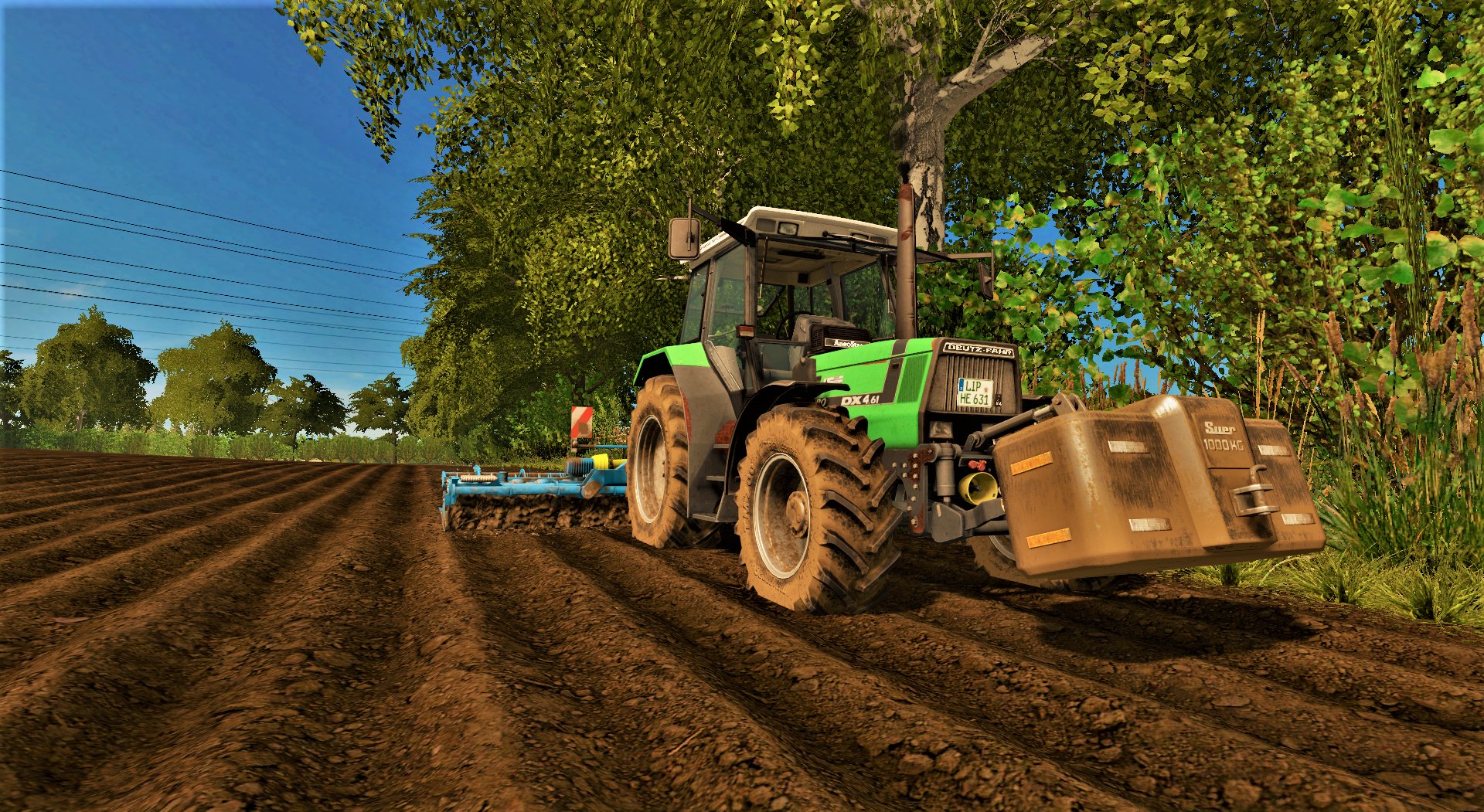 Der kleine Deutz an der großen Lemken.