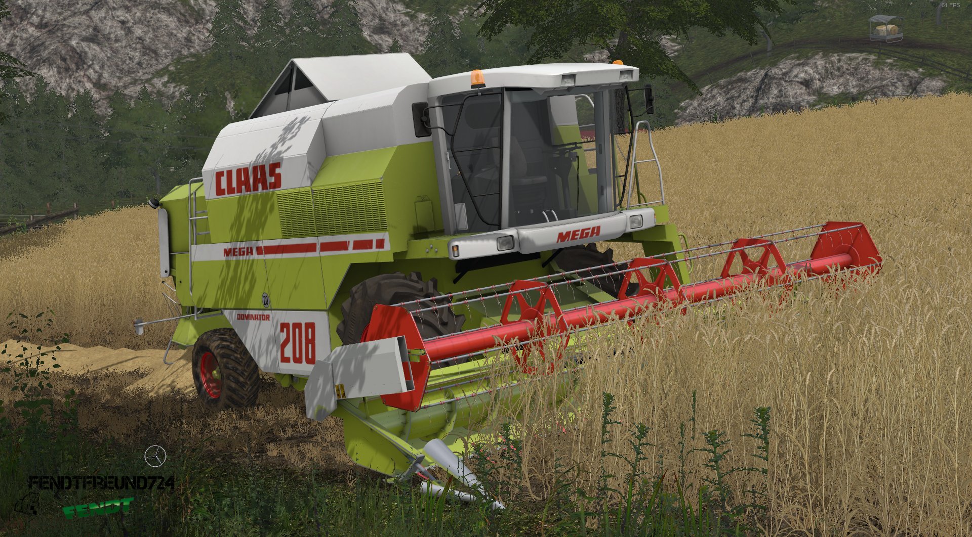 Weizen dreschen