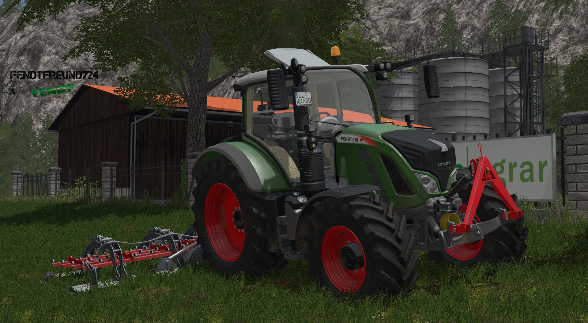 Wiesen striegeln mit dem 516er Vario