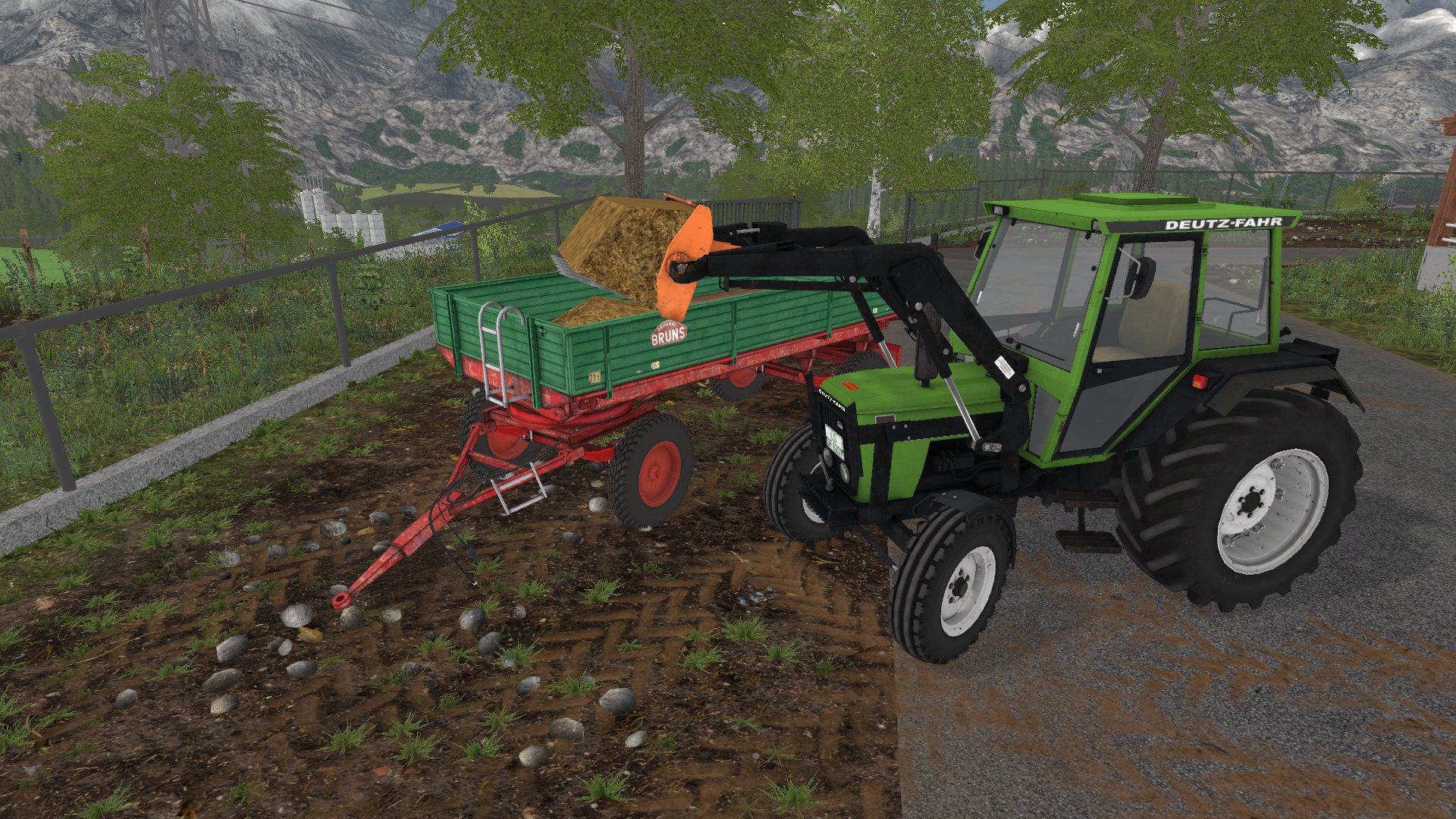 Hab mal weiter am Deutz gebaut und hab jetzt den Frontlader ausm 13er dran gemacht ...