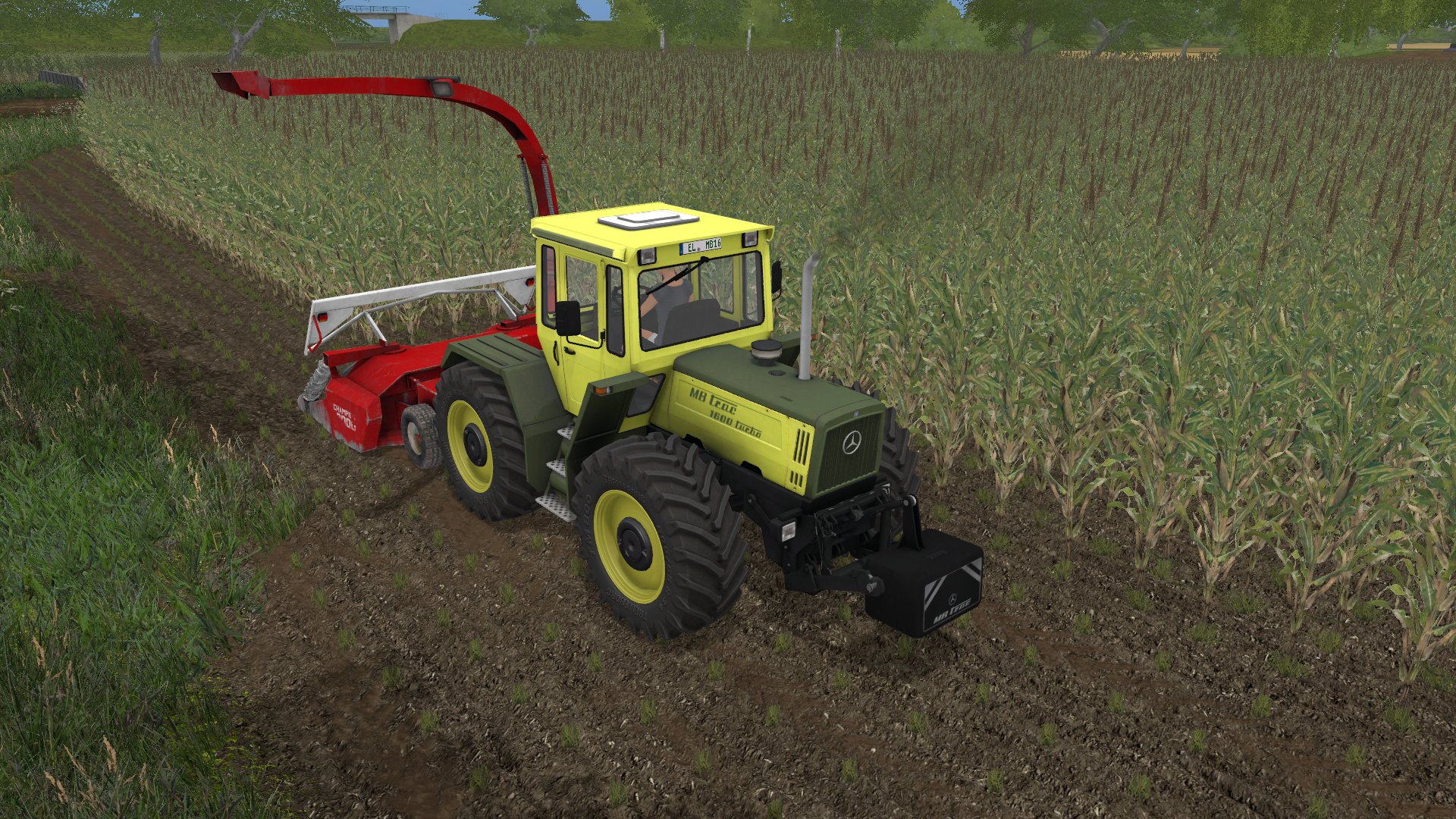 Häckseln mit MB Trac Power !