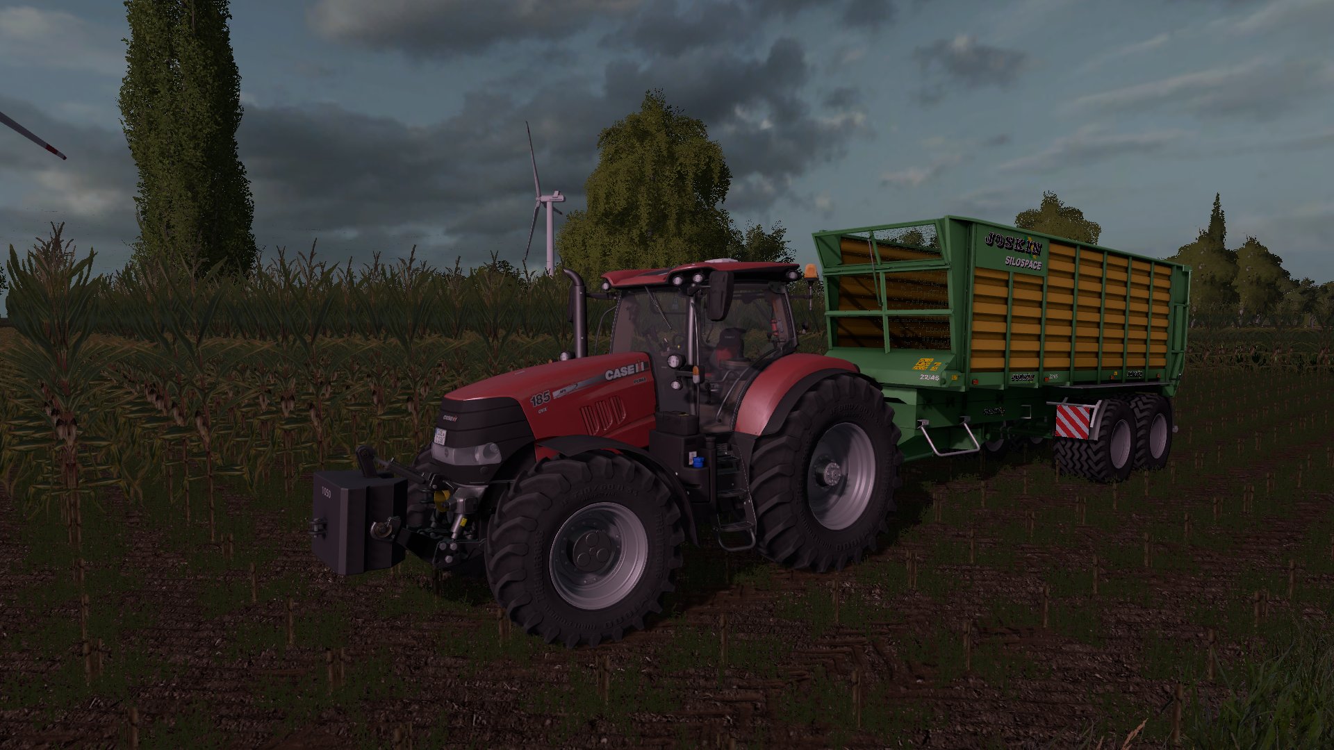 Silo fahren mit dicker Case Technik !