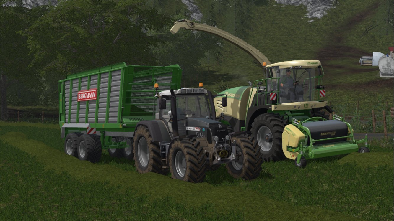 Gras häckseln