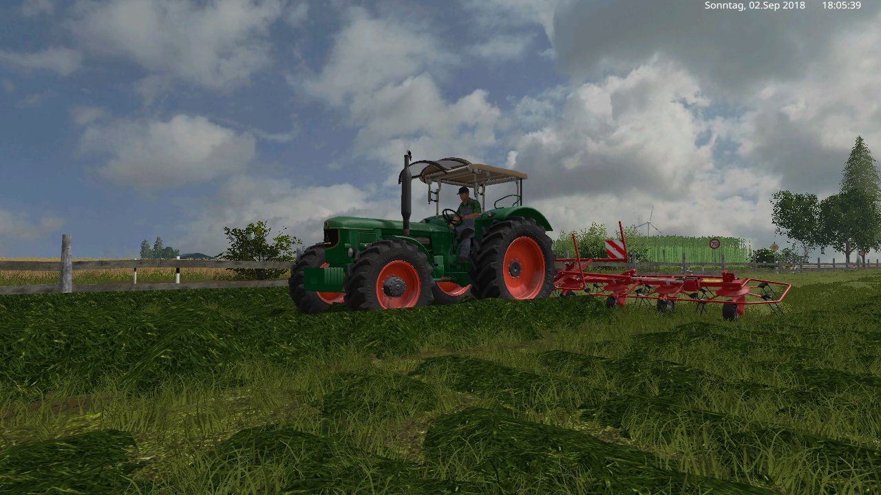 mit den deutz d13005 a und kuhn zettern
