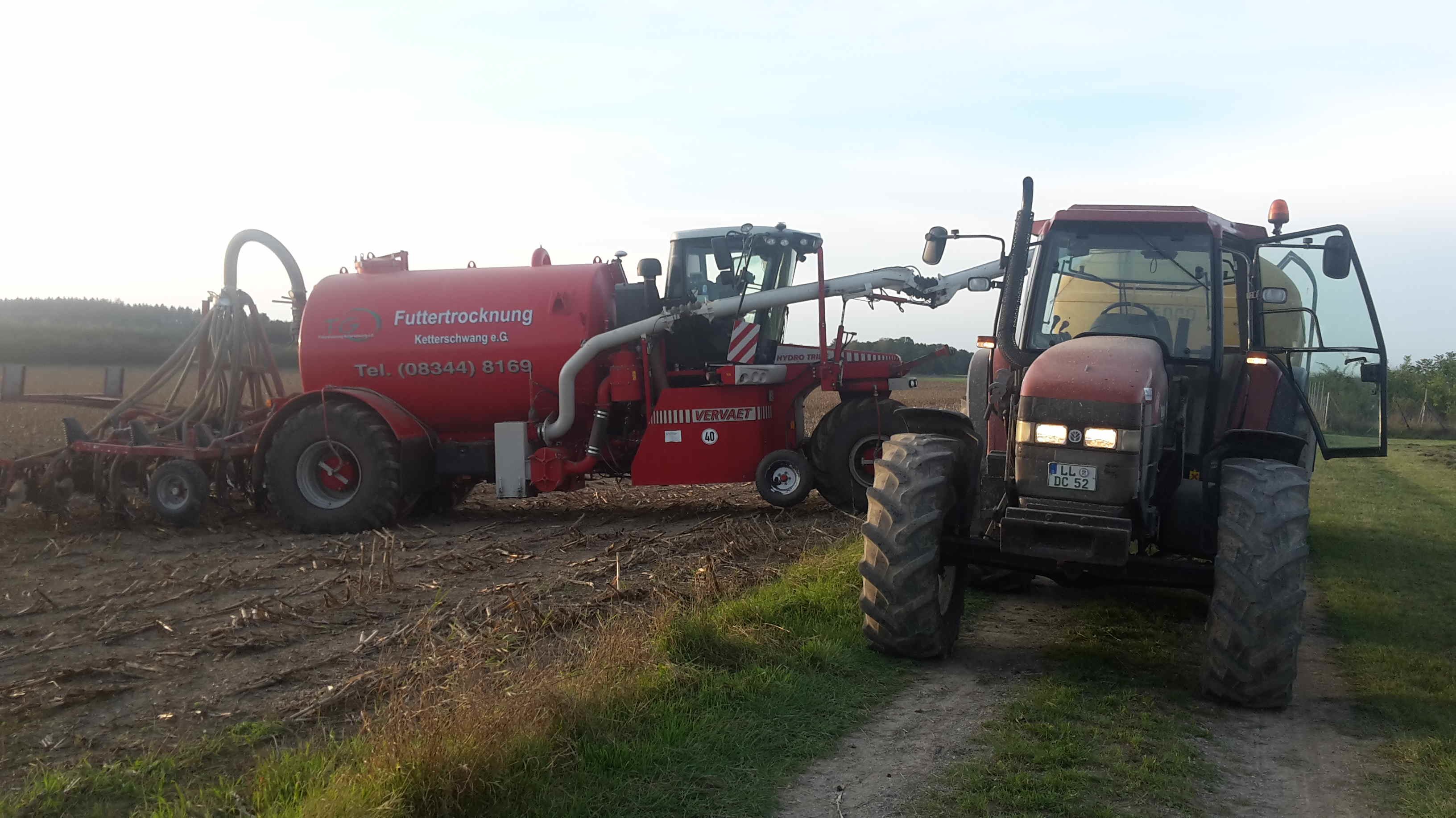 Güllezubringer fahren