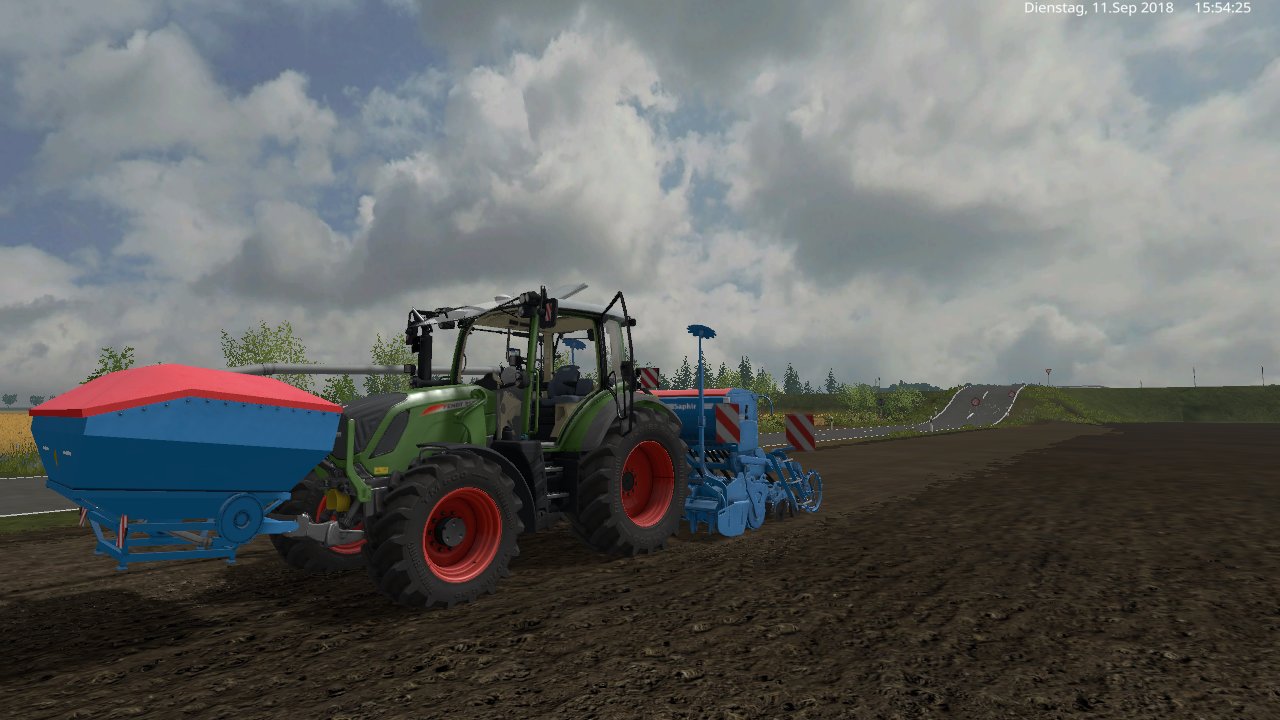heute mit den fendt 313 und der lemken kombi aussähen