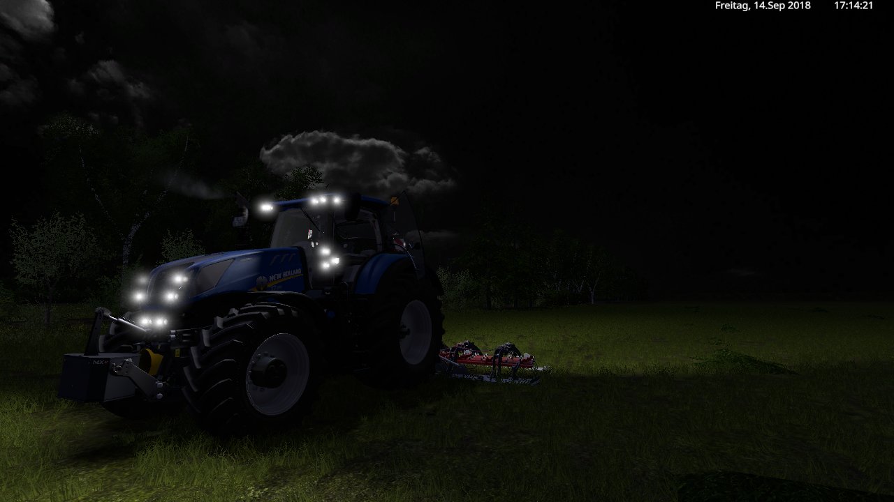 heute mit den new holland t7 und den saphir wisen striegel unterwegs