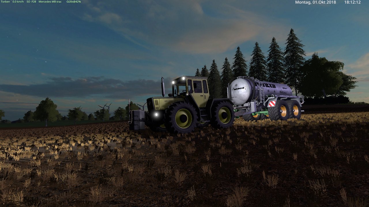 mit den mb trac 1800 und den joskin modulo 2 am gülle fahren