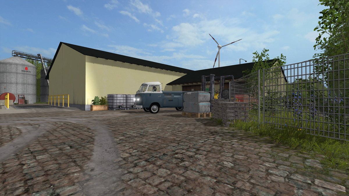 VW Bus beim Wolleverkauf
