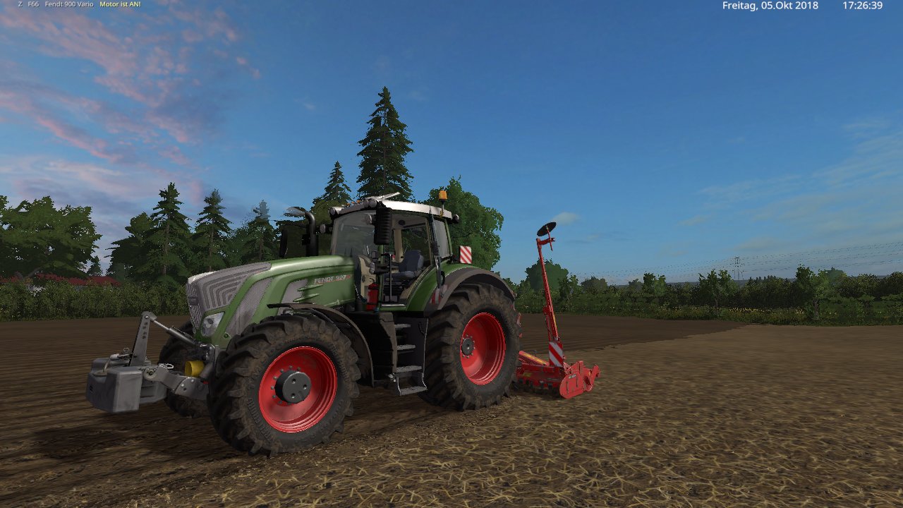 mit den fendt 927 vario und der kuhn hr 4004 feld arbeit