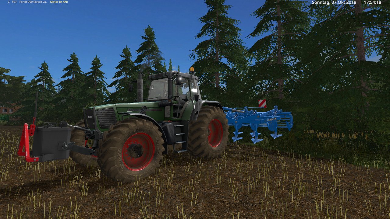 feld arbeit mit den fendt 900 favorit vario und lemken samragd 9