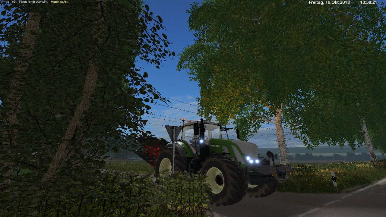 mit den fendt 900 vario s4 und den kuhn varimaster 153 feld arbeit vertig