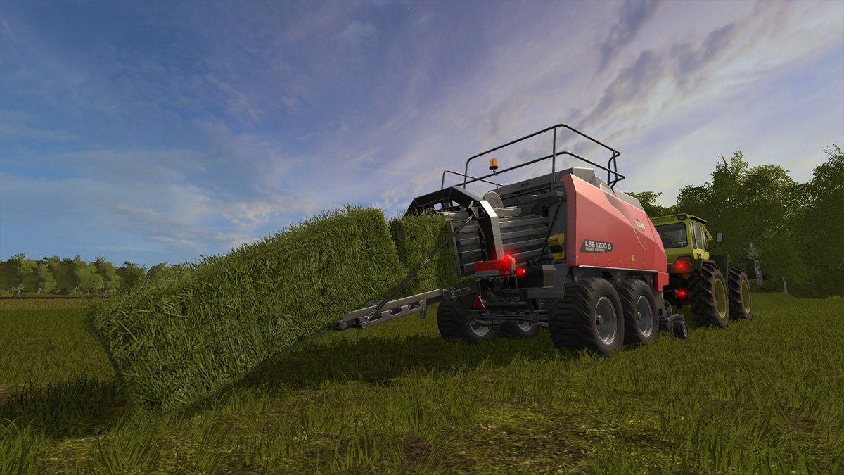 Kuhn Quaderballenpresse in Aktion
