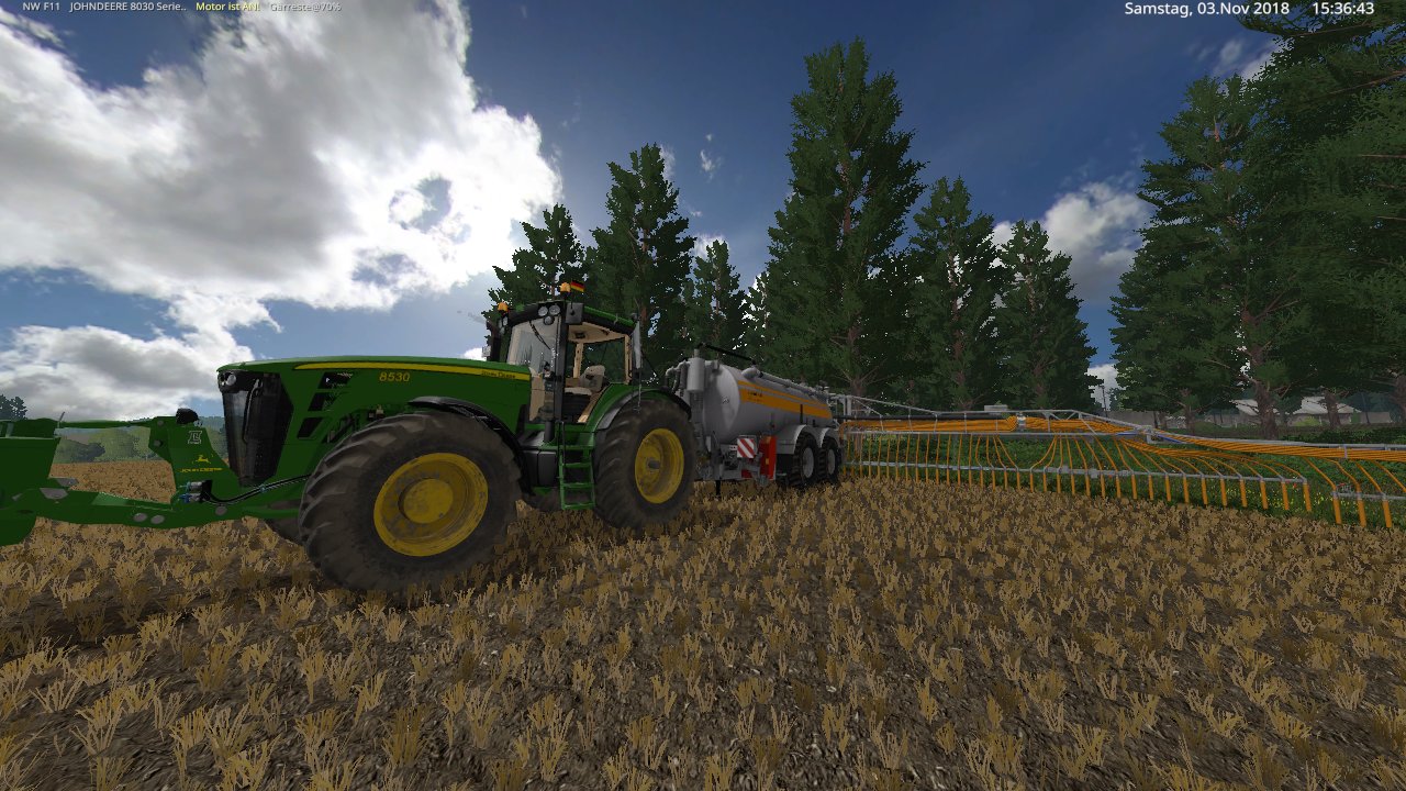 moin mit den john deere 8030 und veenhuis premium