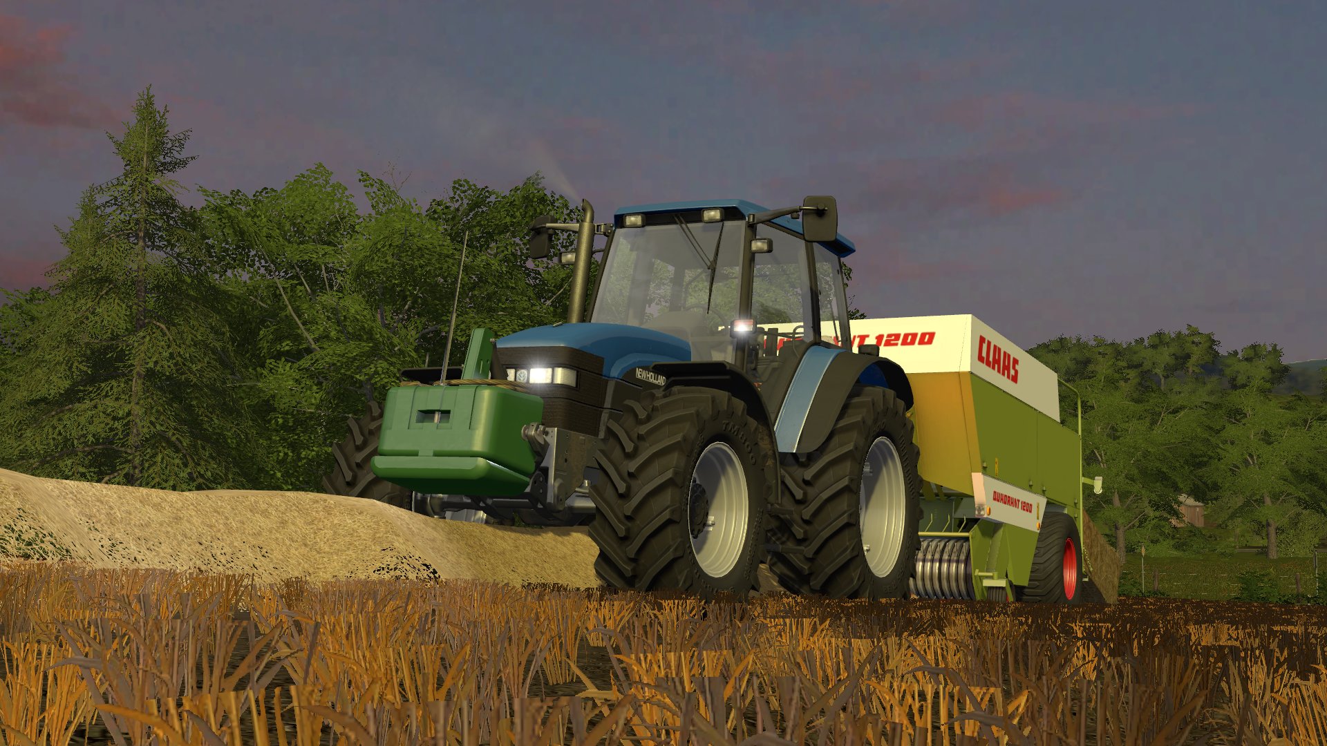 Heute mal mit der Claas Quadrant unterwegs!