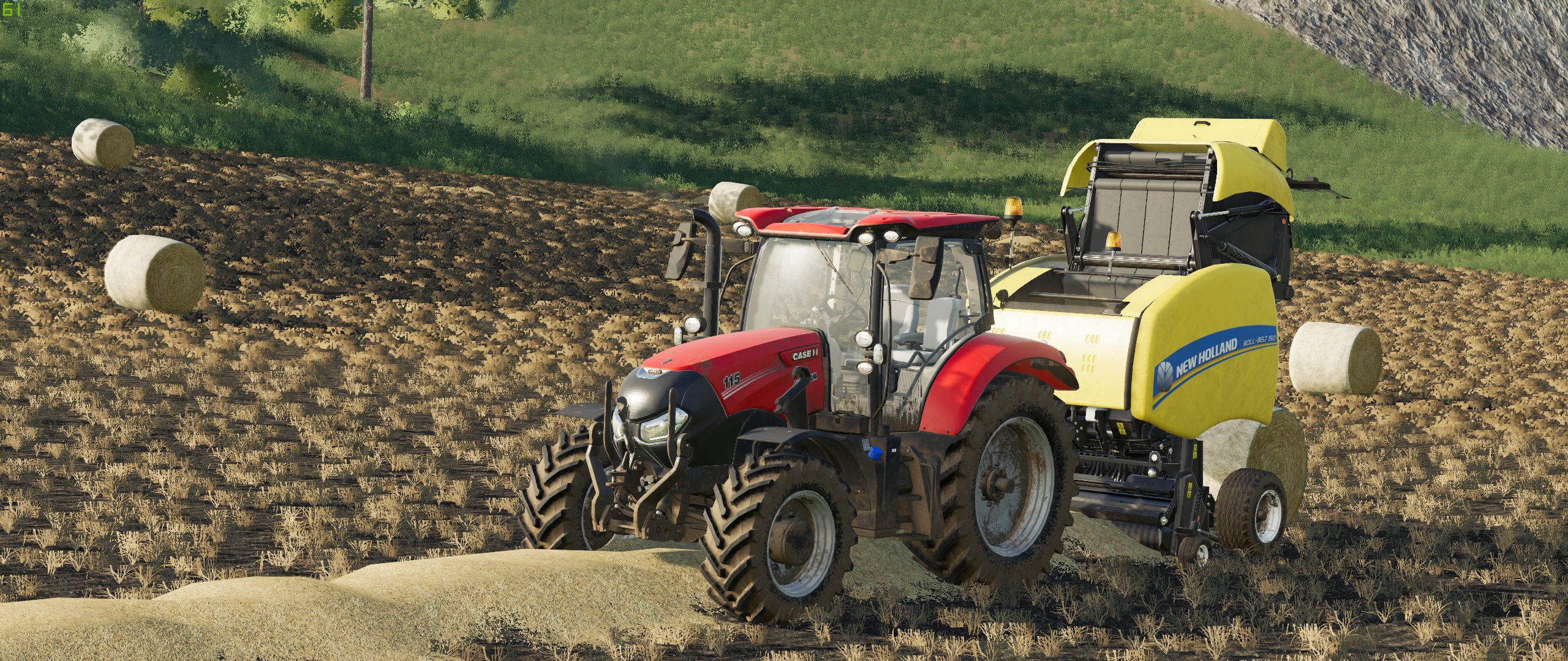 Rundballen pressen mit dem Maxxum