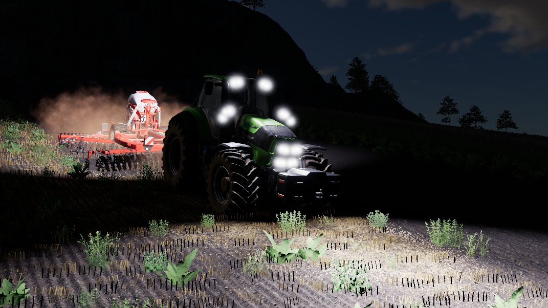 Deutz Fahr Series 7 am arbeiten im LS19