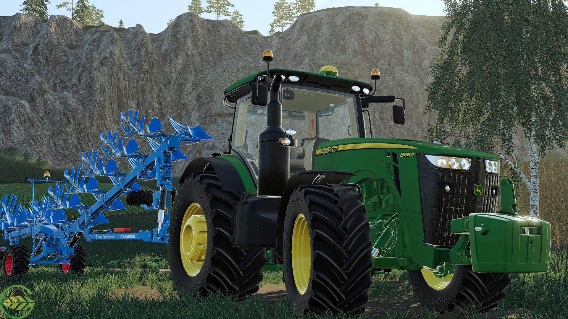 John Deere 8335R + Lemken Titan 18