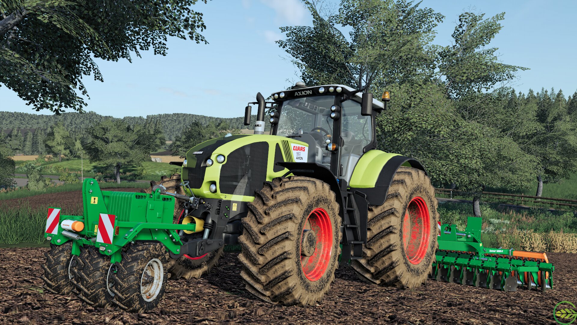 Claas Axion 950 & Amazone Catros 6002-2 + Amazone T-Pack