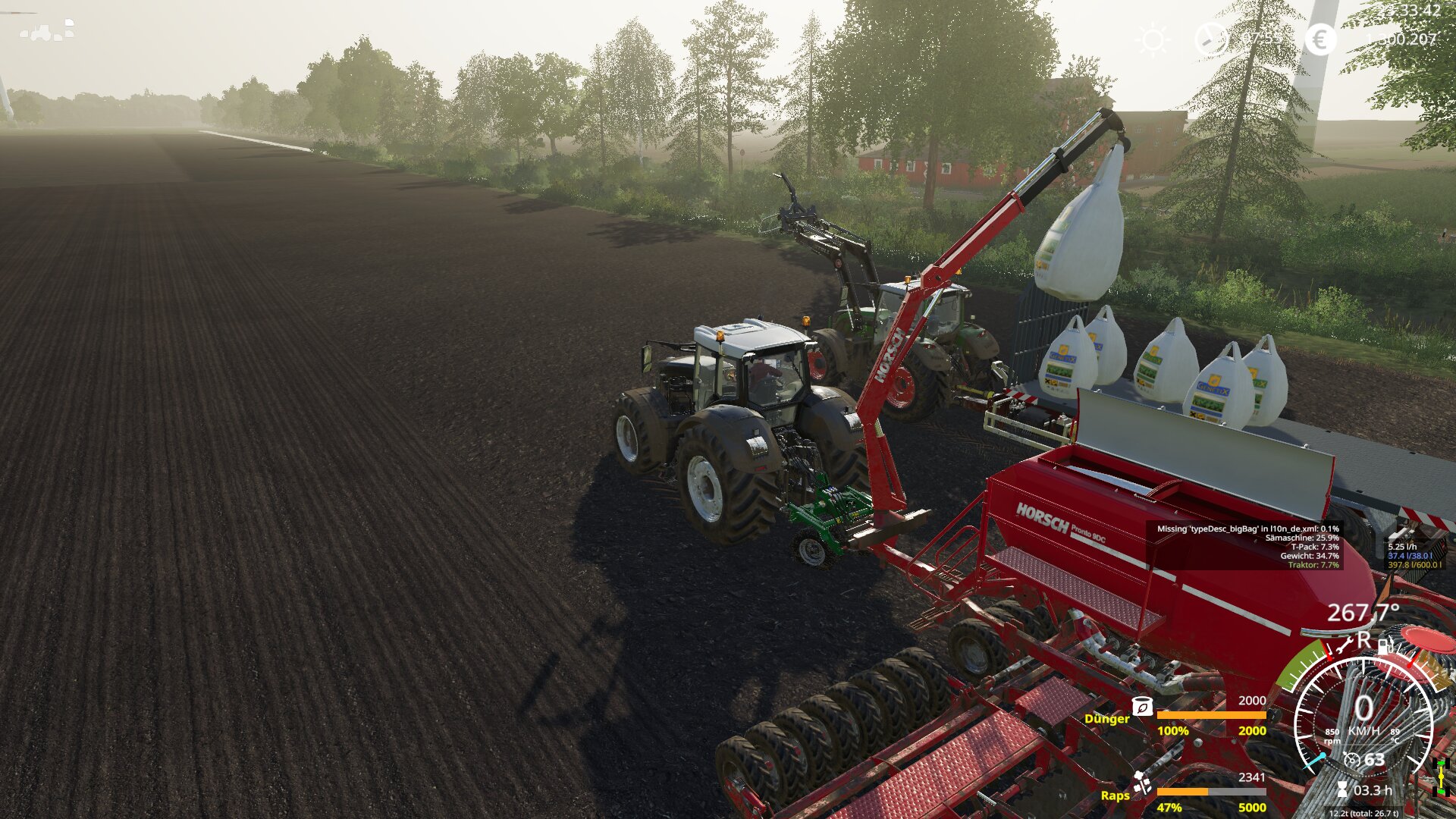 Neue Horsch testen
