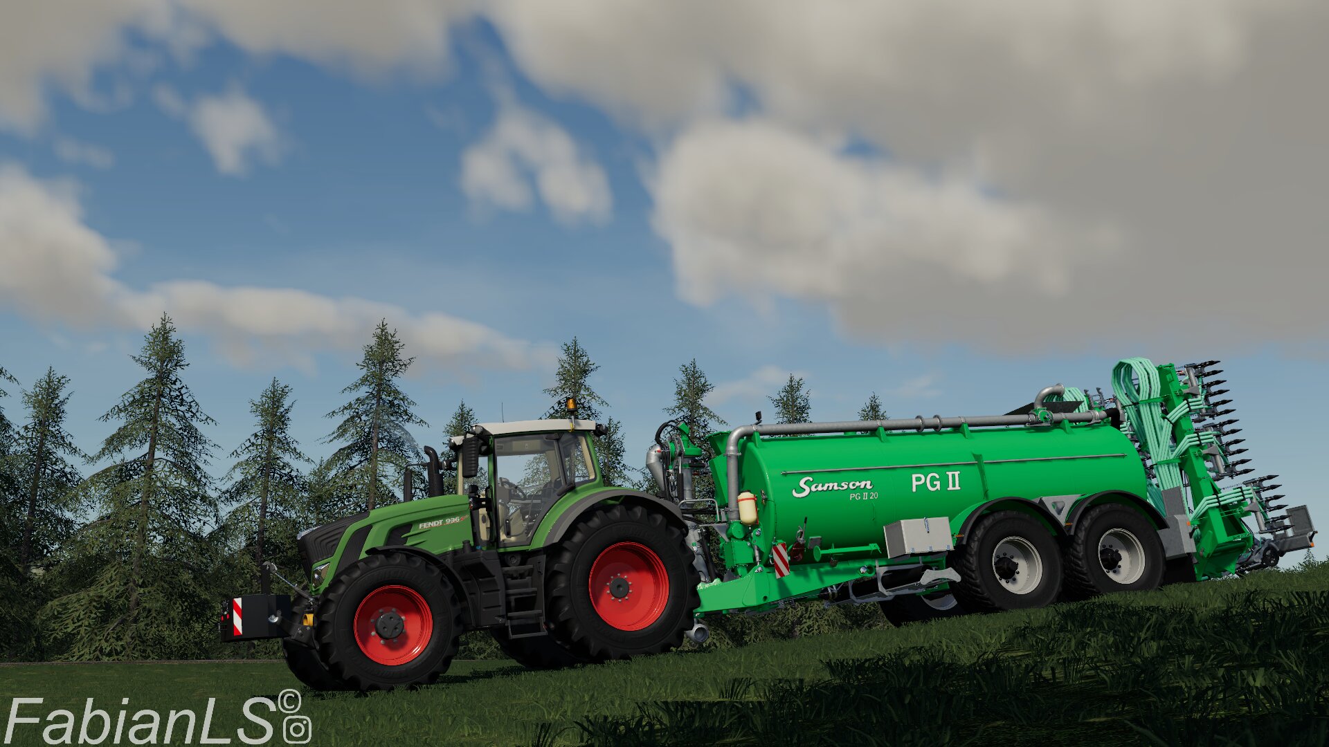 Der Lohner am Gülle ballern :D
