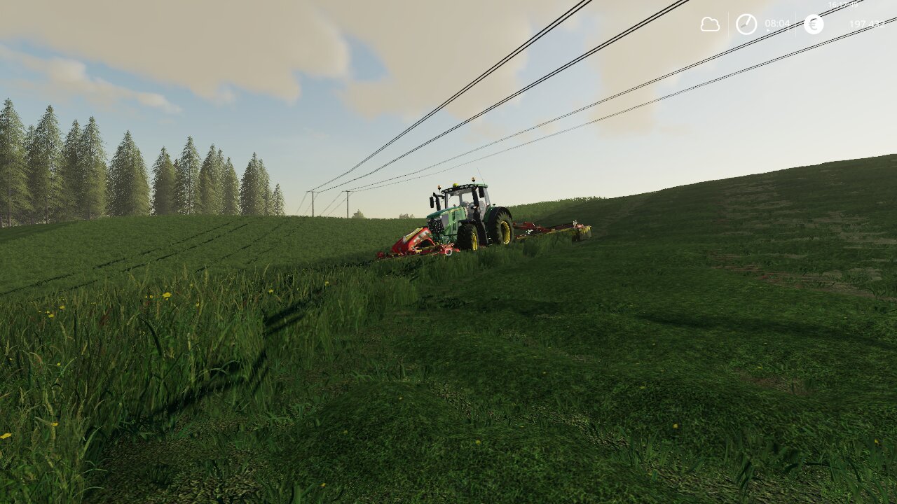 Mähen! in Thüringen mit Johndeere 6230r