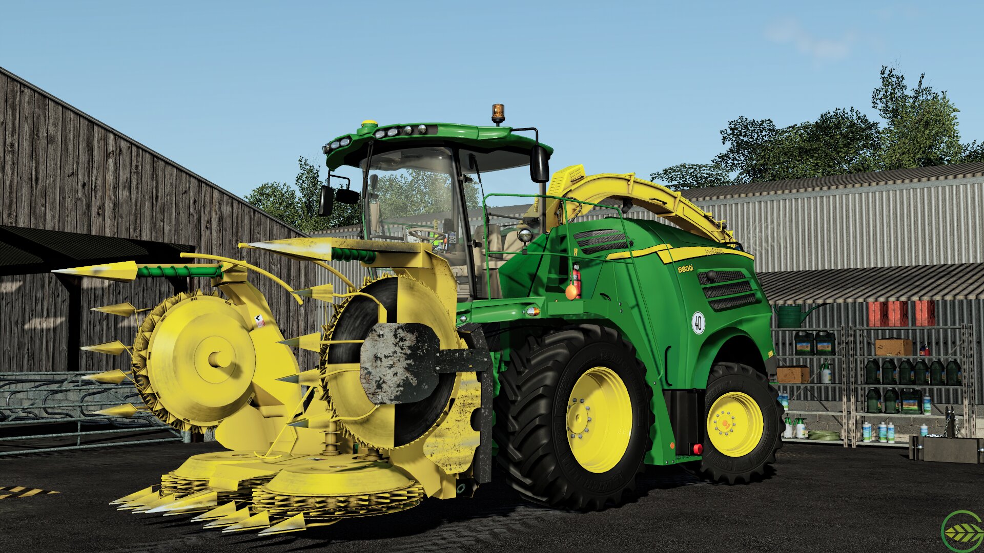 John Deere 8800i & JD 686
