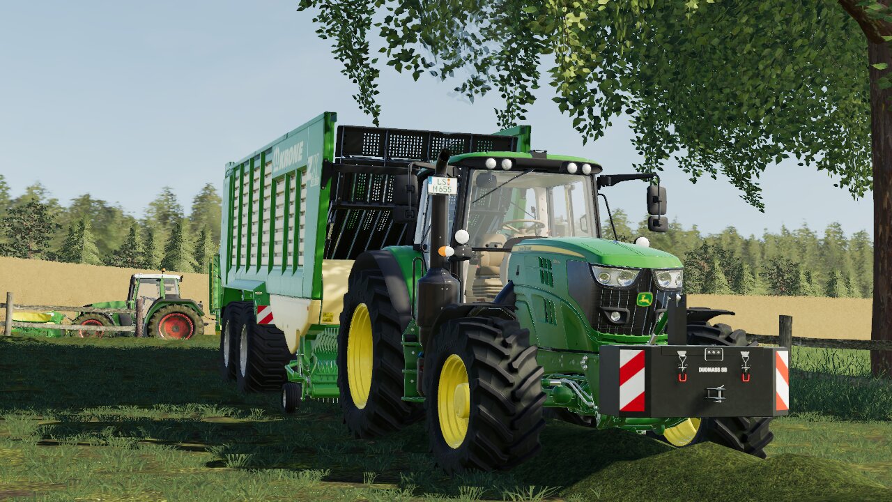 Gras einsammeln