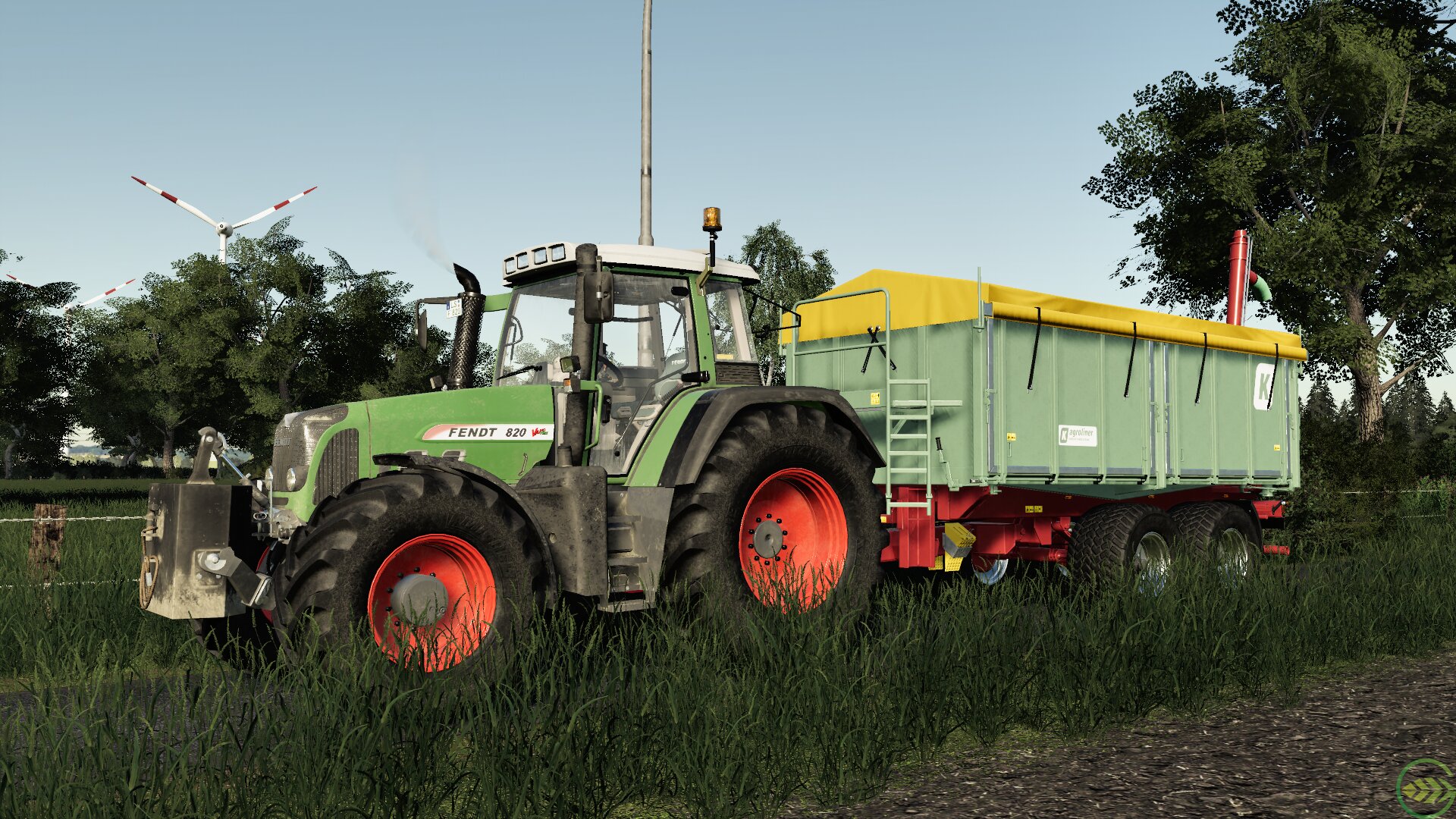 Fendt 820 Vario & Kroeger Overload