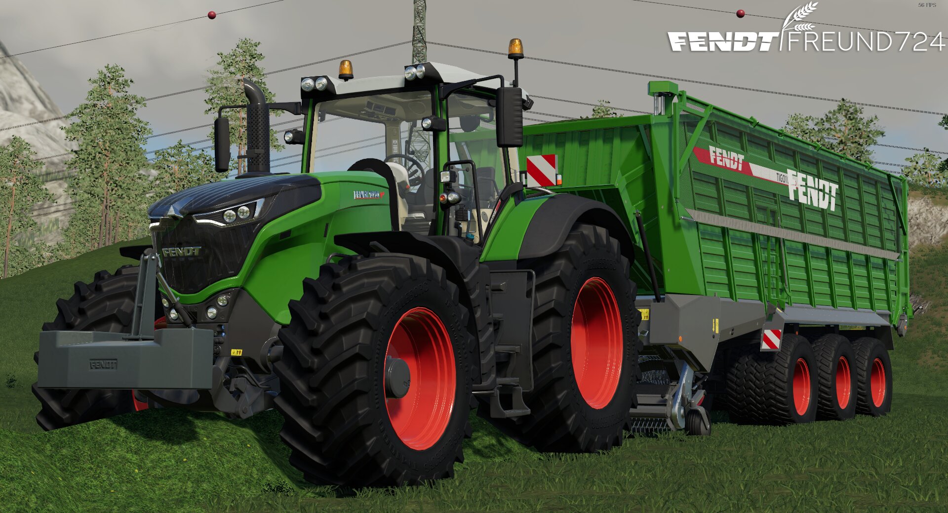 Gras silieren mit Fendt Power.