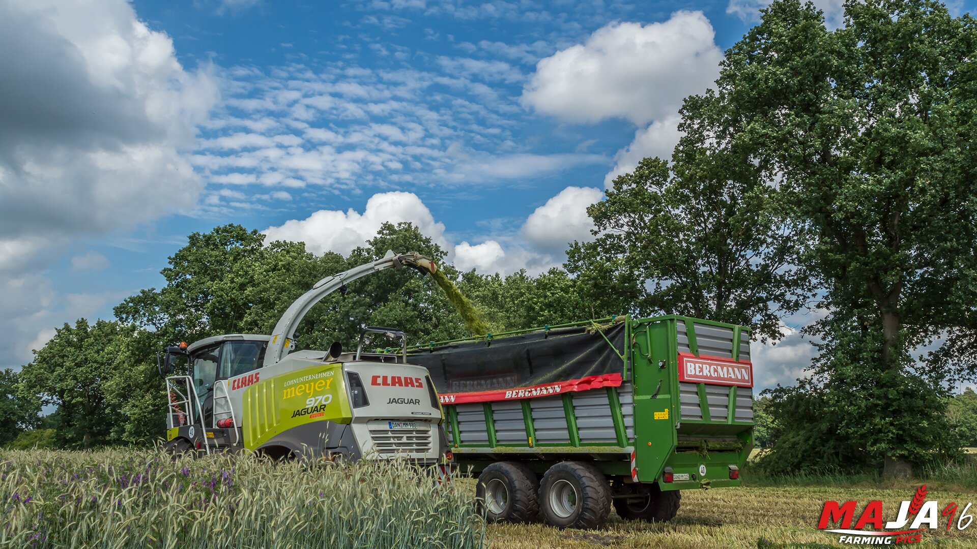 GPS Häckseln mit Lohnbetrieb Meyer