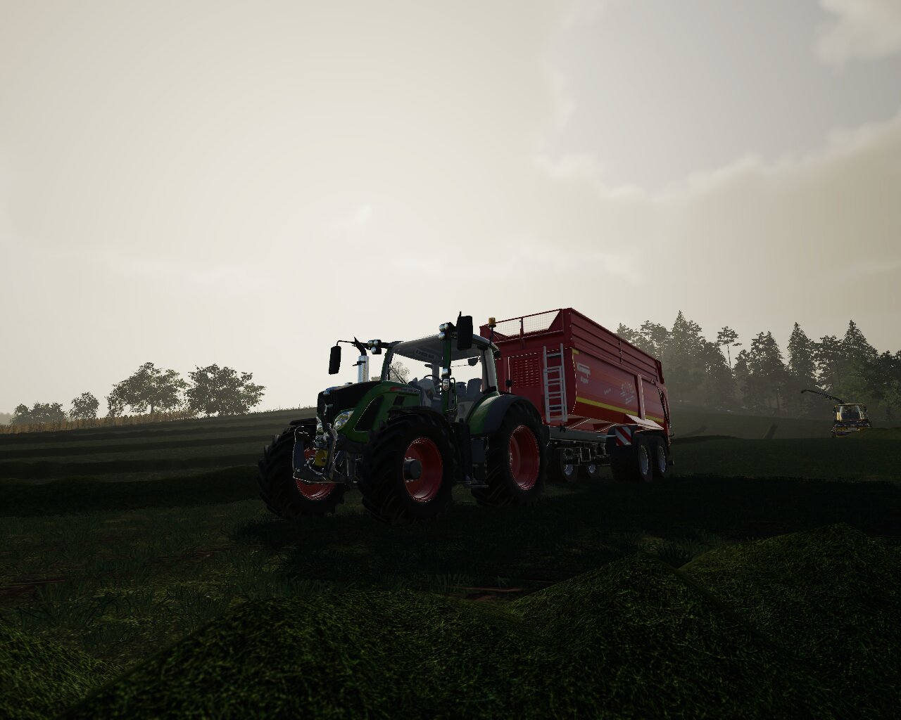 letzte Tage beim Gras häckseln