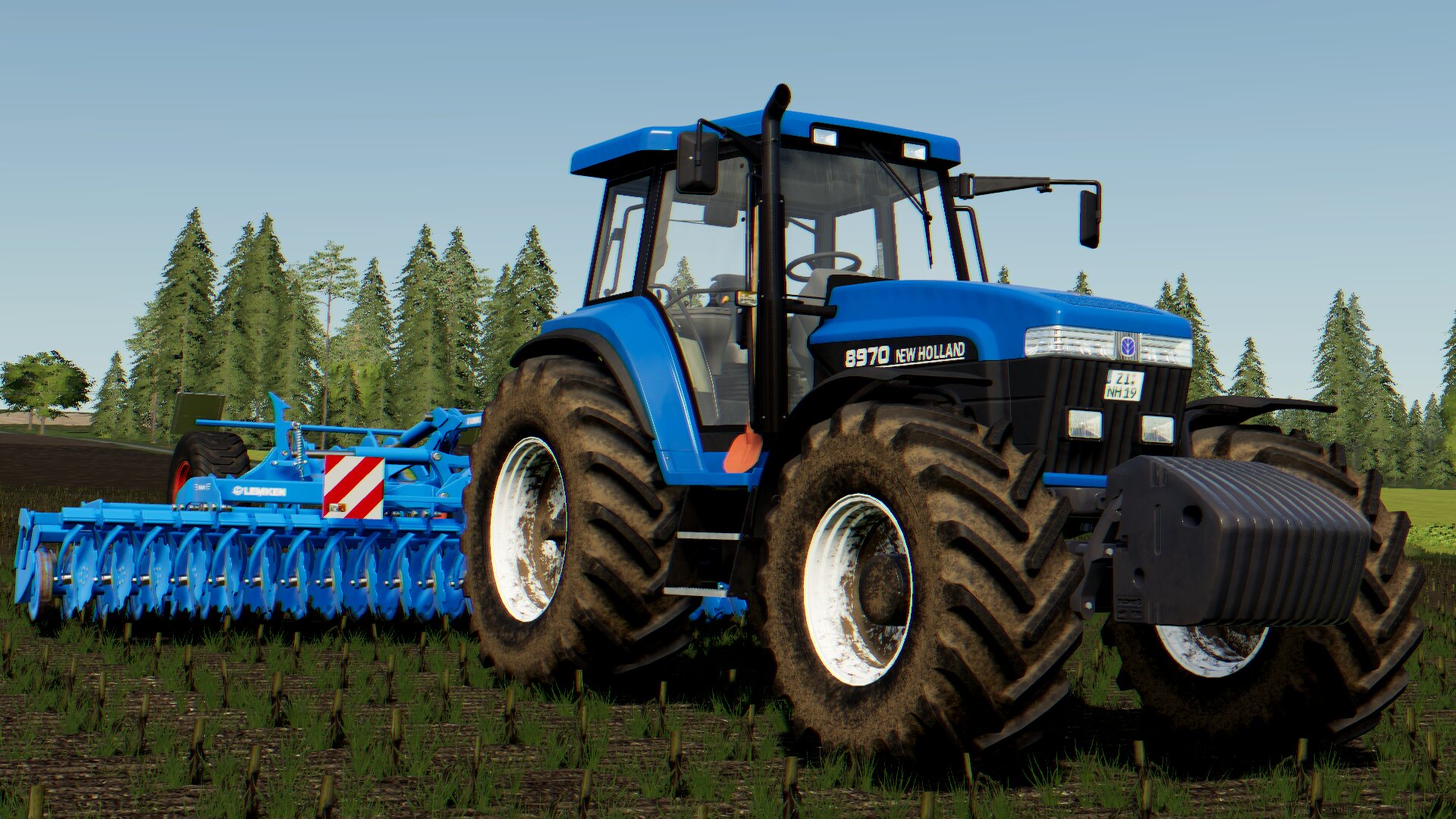 New Holland (Ford) 8970 + Lemken Helidor 600.