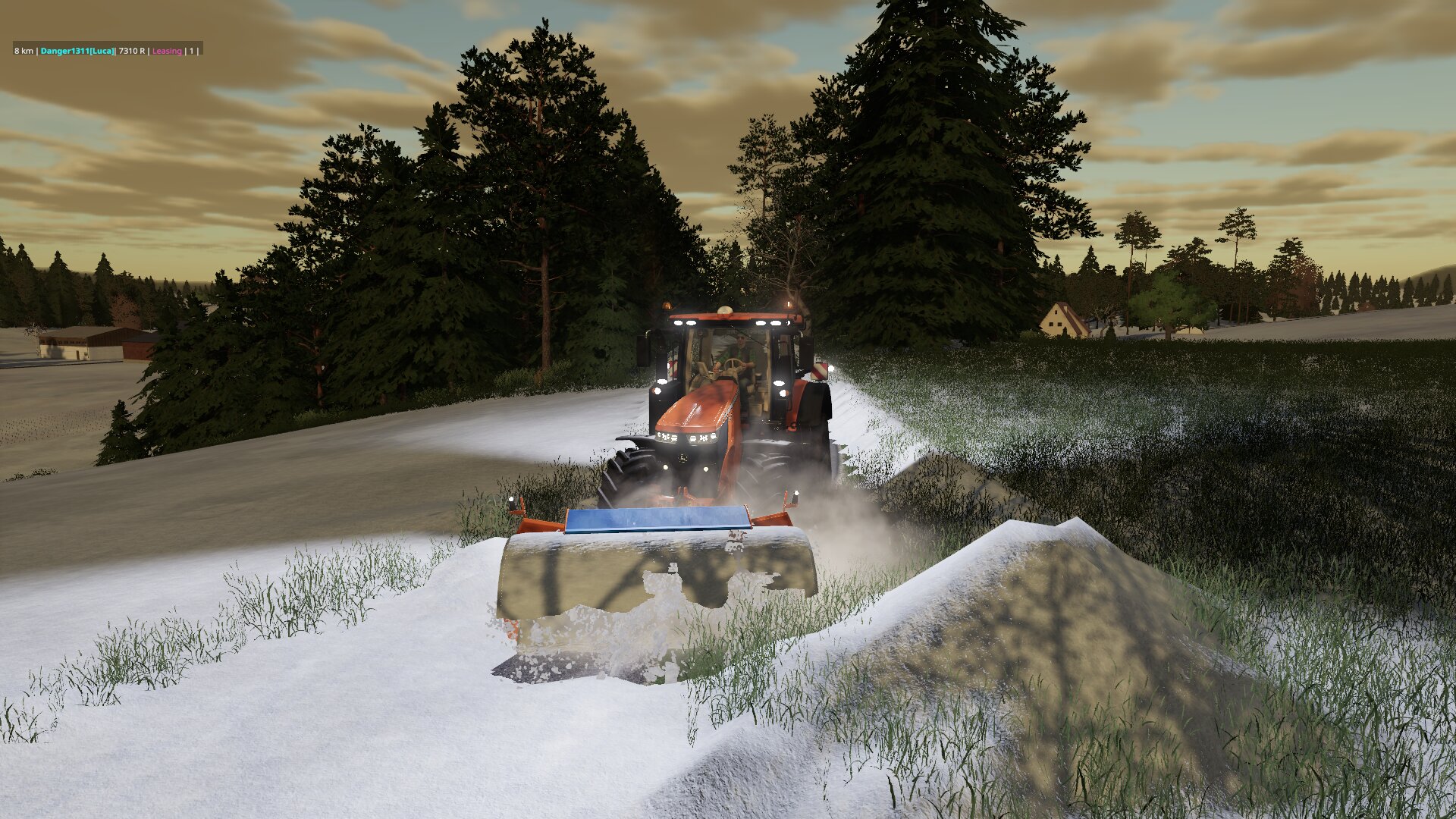 Schnee Räumen mit dem Johny und dem Seasons mod