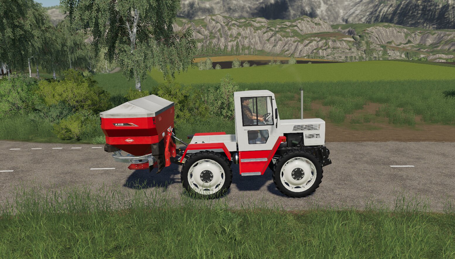 Mit dem MBTrac auf zum Düngen