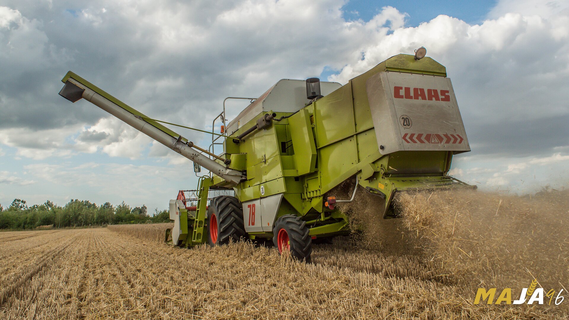 Claas Dominator 78 beim Drescheinsatz! *-*