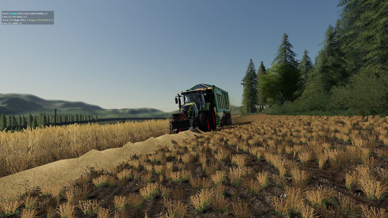 Stroh einfahren